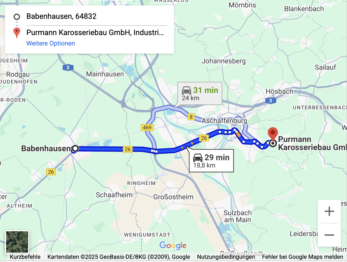 anfahrt-werkstatt-babenhausen Anfahrt zur Werkstatt in Babenhausen